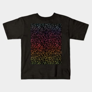 Beautiful Rainbow Leopard Pattern Savage Animal Print Wild Safari Kids T-Shirt